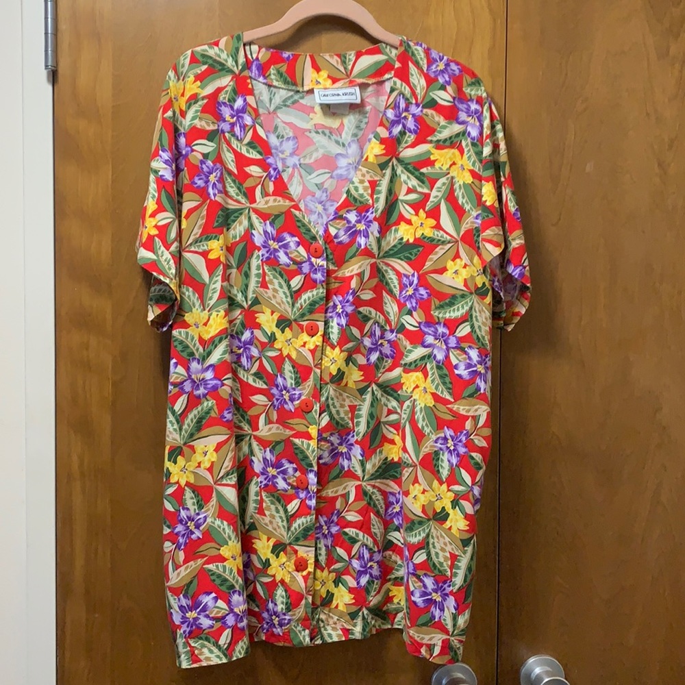 CALIFORNIA KRUSH HAWAIIAN TROPICAL SHIRT SZ 22
